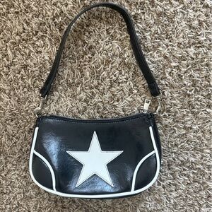Urban Outfitters Black and White Star Shoulder Bag